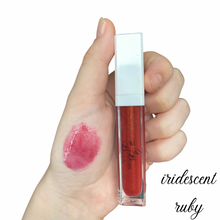 Load image into Gallery viewer, Iridescent Ruby Lip Gloss