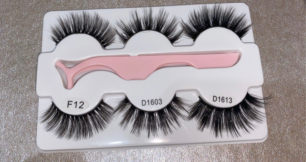 3 Piece Fluffy Lash Tray